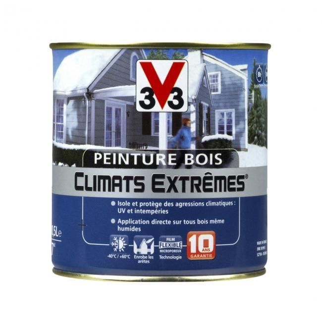 Peinture bois exterieure gris - Achat / Vente pas cher