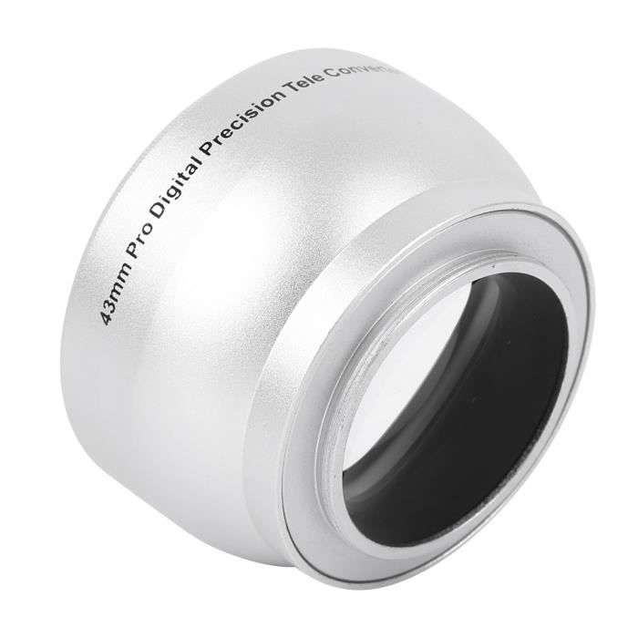 VBESTLIFE Objectif de caméra 2X 43MM 2X Objectif Supplémentaire de