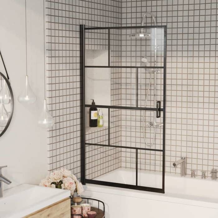 vidaXL Cabine de Douche Paroi de Baignoire Paroi de Douche Cabine de Baignoire Accessoire de Salle de Bain Maison Intérieur 150749