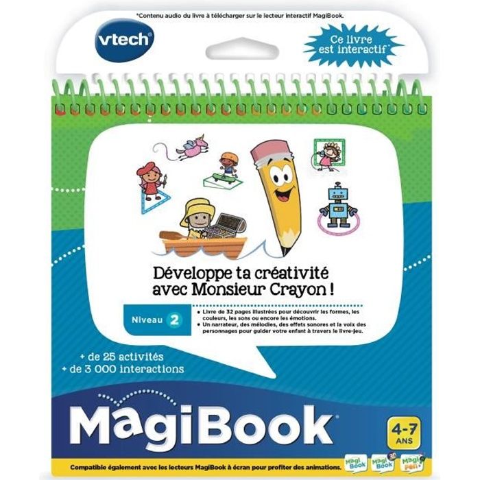 VTECH - Magibook - Développe ta Créativité avec M. Crayon