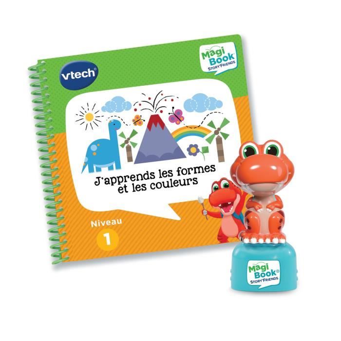 Livre Interactif Vtech MagiBook 80-484005 – J'apprends les Formes et les Couleurs avec Figurine Dinosaure - vue 3