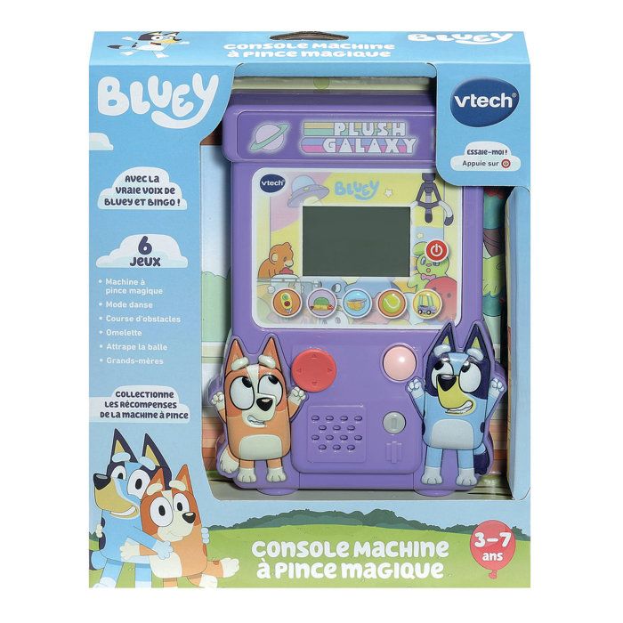 VTECH BLUEY CONSOLE MACHINE À PINCE MAGIQUE