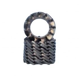 Rondelle dentelée acier zingué D: 6 mm