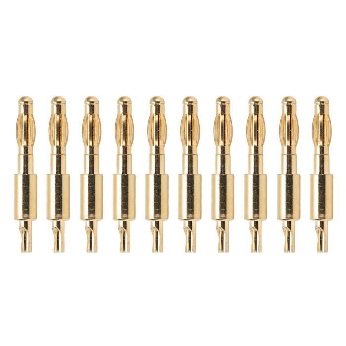 RUNCCI-YUN Lot de 12 4mm Fiche Banane Douille, Fiche Banane Femelle, 4mm fiche Enceinte, Haut