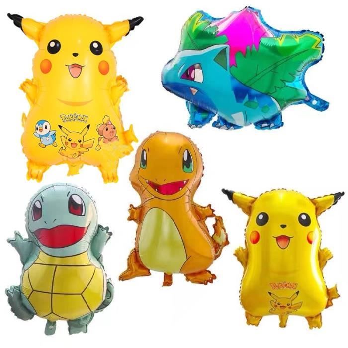5pcs Ballons Pokemon Pour Fete D Anniversaire Tasse Et Gateau Ensemble De Drapeaux Joyeux Anniversaire Fournitures Pour Fete Pre Cdiscount Maison