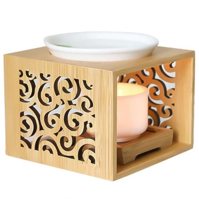 Lampe à Parfum électrique Effet Coloré – Brûleur De Cire Sans Fumée, Double Usage Lampe Et Diffuseur, Prise Européenne, Verre 3D - 6