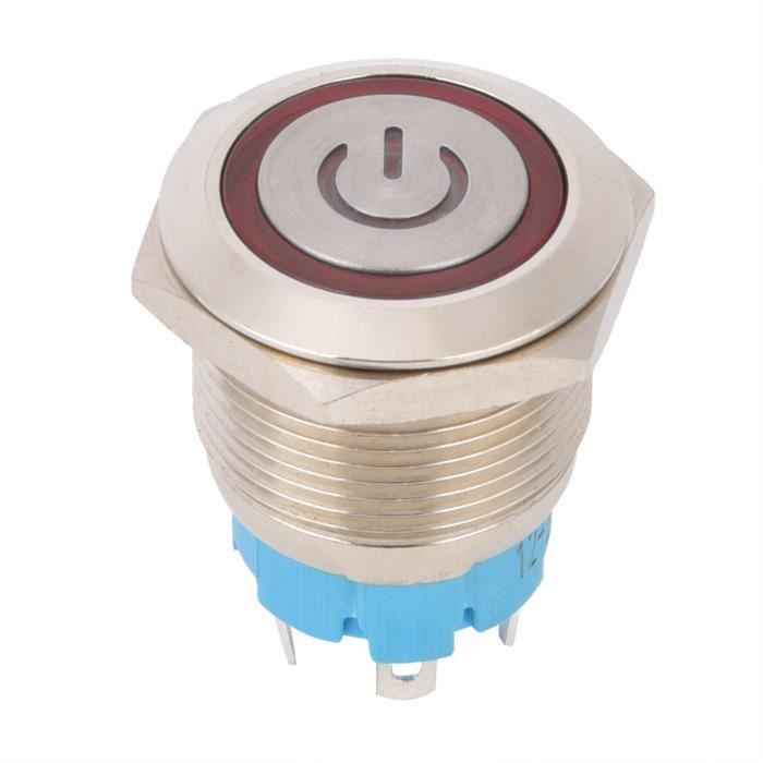 Interrupteur Bouton Poussoir 10 Mm Acier Inoxydable Étanché IP65 Momentané 3V - Sonnette Démarrage