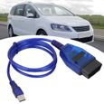 ESTINK Câble de diagnostic Outil de diagnostic professionnel de Scanner de câble USB OBD2 adapté pour Seat Alhambra / Altea /-1