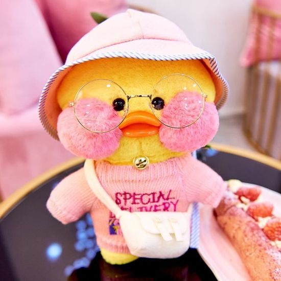 Peluche Canard Mignon Avec Couteaux - Jouet Doux, Ami Câlin Pour Enfants - Cadeau Enfant Fille Garçon