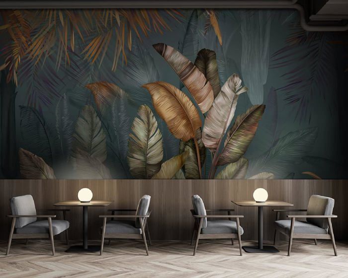 Papier Peint Panoramique 400x280cm 3D Effet style Jungle Tropical ...