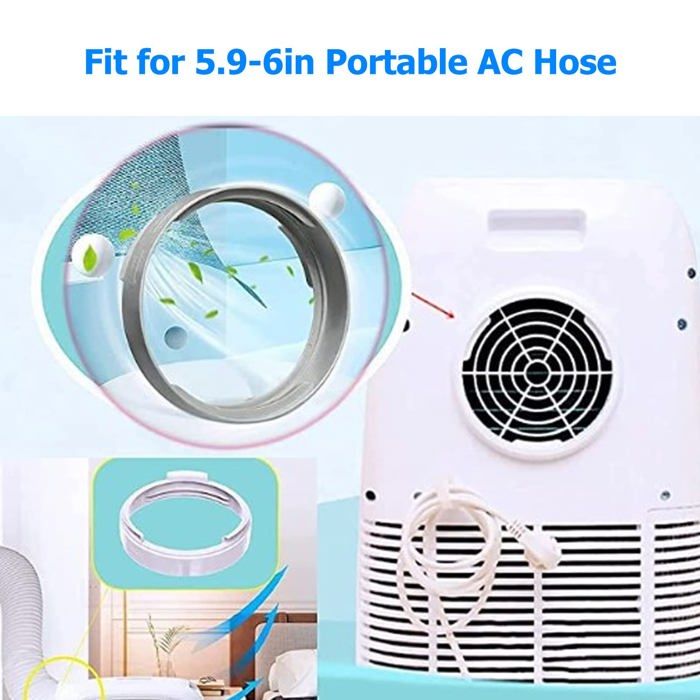 Couremplaçant de tuyau d'accès pour climatiseur, conception de filetage universel rond, connecteur de tuyau de conduit d'accès, ABS portable pour la maison 13 Couremplaçant de tuyau d'accès pour climatiseur, conception de filetage universel rond, connecteur de tuyau de conduit d'accès, ABS portable pour la maison 13