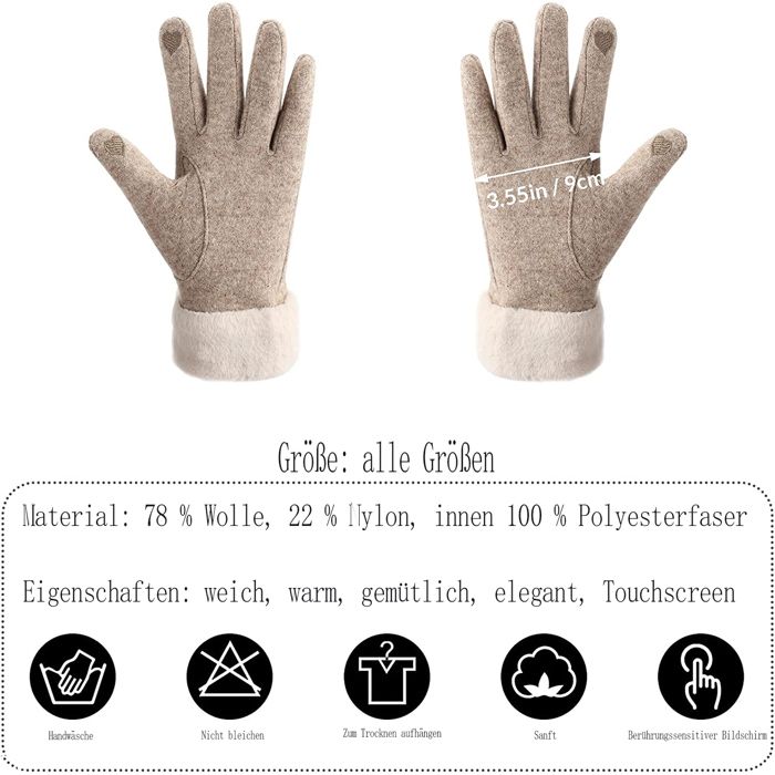 Gants en Cuir pour Femmes Bleu Marine – Schwartz & von Halen