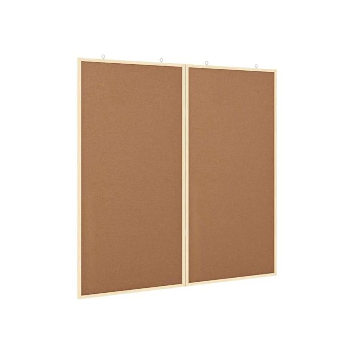 Tableau d'affichage pliable en bois de pin - vidaXL - 100x100 cm ...