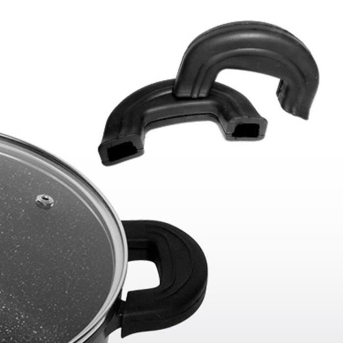 Poêle Cflagrant® - Revêtement Greblon C3 - Compatible Induction - Sans PFOA - Manche Amovible - 24 Cm