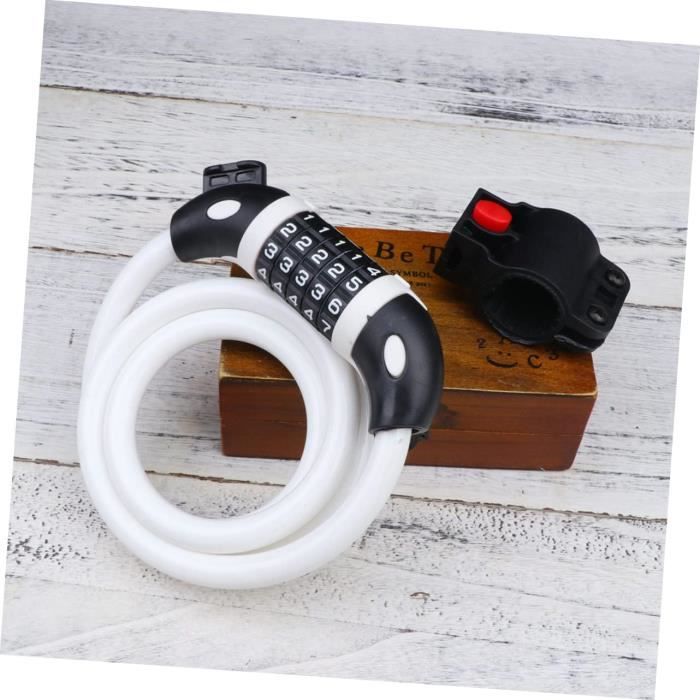 2 Pieces Antivol Casque Moto 150 cm Portable Helmet Lock Code à 4 Chiffres Cadenas Vélo Pour Vélos Motos Poussettes Trottinette | Leroy Merlin