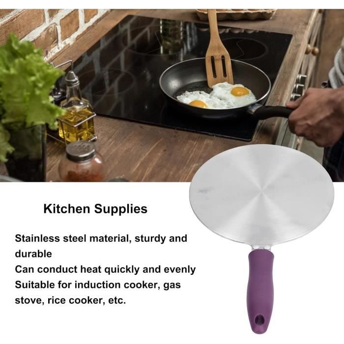 F Fityle Plaque Diffuseur De Chaleur Pliable 28cm Aluminium - Adaptateur Cuisinière Et Plateau Dégivrage