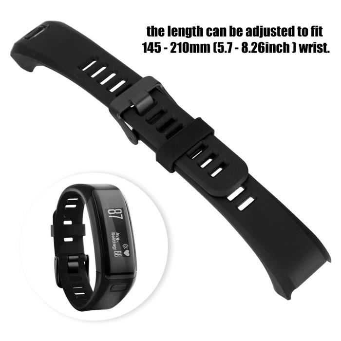 Bracelet de remplacement en silicone pour bracelet de sport pour Garmin  Vivosmart HR (noir) , - Achat/vente bracelet de montre - Cdiscount