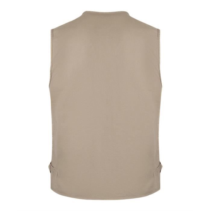 Gilet De Pêche Vintage L.L. Bean Homme - Taille 2XL, Beige, Utilitaire, Multiples Poches