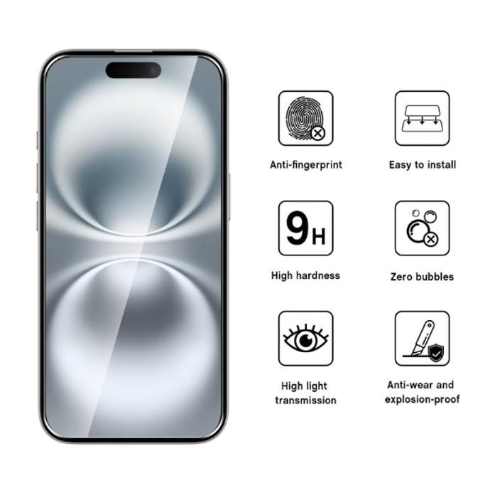 Coque Silicone IPhone 6 Plus + Film Verre Trempé - Protection Complète Contre Les Chocs Et Rayures