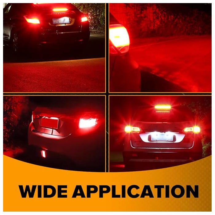 Lot De 2 Ampoules LED 1157 12V 24V P21W/5W Bay15d Blanc 6000K - Feux Arrière, Frein, DRL Voiture