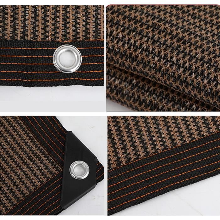 Filet D'Ombrage, 3X4M Voile D'ombrage Avec œillets, Tissu Ombrage Pergola Filet D'ombrage, Toile