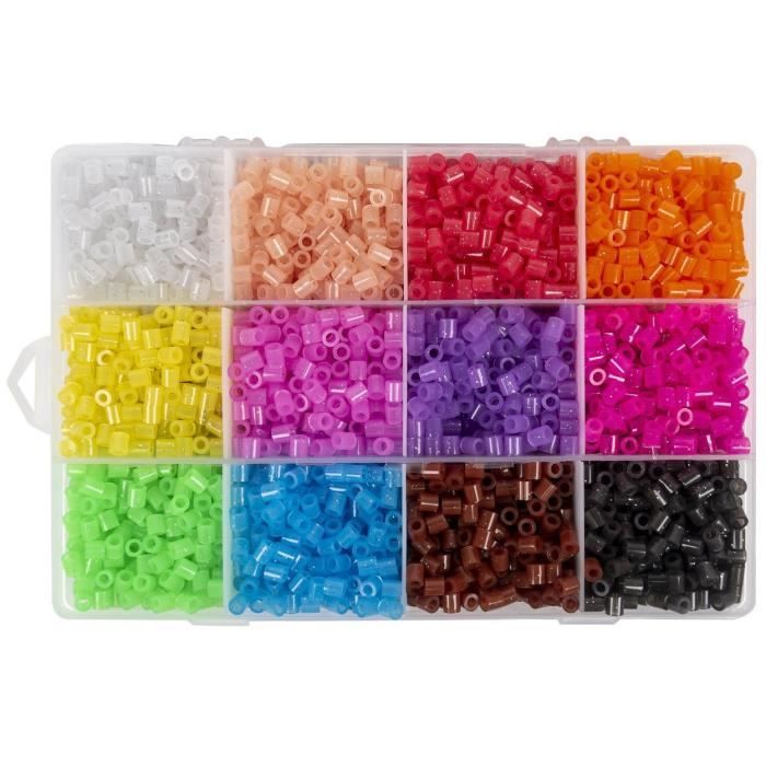 3000 Perles à Repasser La Manuli - 5 Mm, 6 Nuances De Vert, Pour Créations DIY Et Bijoux Enfants
