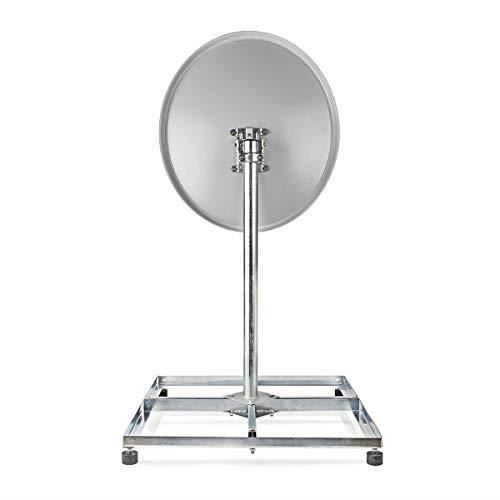 Support Mural Nedis Pour Antenne Parabolique - Universel Jusqu'à 100 Cm - Fixation Facile Pour Mur/Cheminée