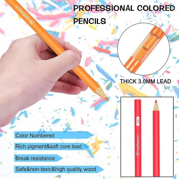 520 crayons de couleur, ensemble professionnel de crayons de couleur,  crayons gras à noyau souple pour artistes, adultes, enfa[61] - Cdiscount  Beaux-Arts et Loisirs créatifs
