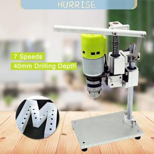 Mini Perceuse à Colonne 220V 340W 3 Vitesses – Perceuse D'Établi Compacte Pour Bois, Plastique, Aluminium & Matériaux Tendres