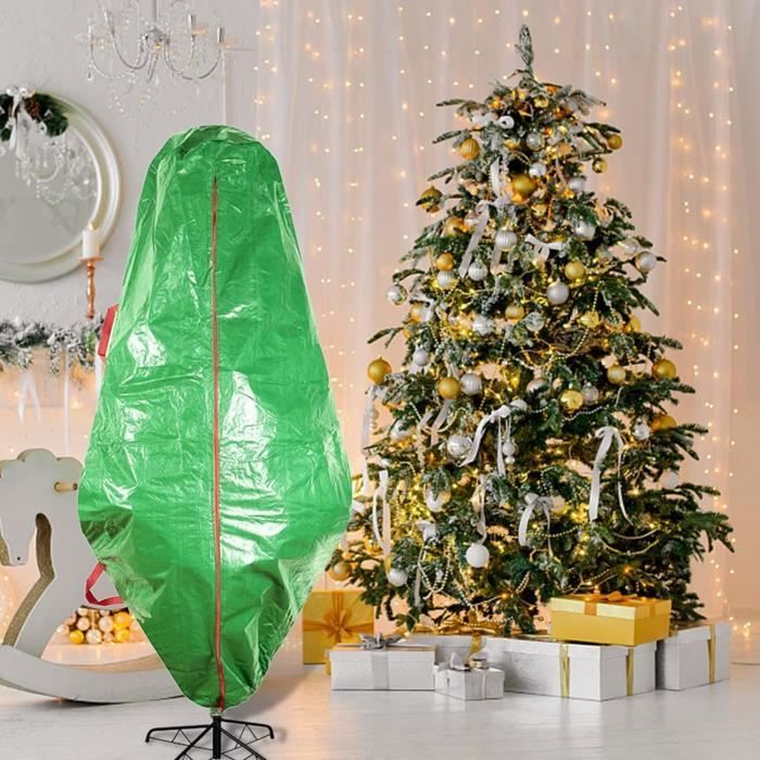 Sac de rangement pour sapin de Noël 122*38*51 cm, tissu Oxford 600D  imperméable à l'eau, avec poignees, Vert - Cdiscount Maison