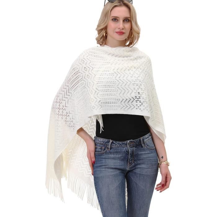 Poncho Femme Puli Ouverture Devant Poncho Femme Puli - Cape Ouverte Devant, Légère Et Chaud Pour Automne/Hiver Cape Châle Ouvert