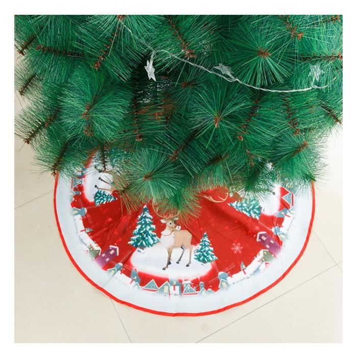 Jupe D'arbre De Noël En Peluche Douce - 85 Cm, Motif Festif - Tapis De Décoration Pour Sapin, Idéale Pour Cadeaux