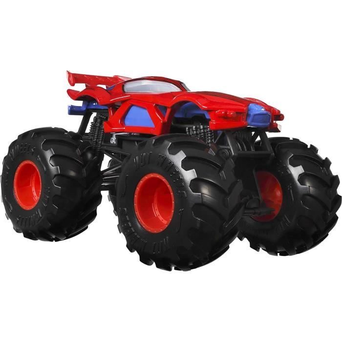 Hot Wheels Monster Trucks Marvel Spiderman voiture aux roues geantes vehicule echelle 1 24 jouet pour enfant GTJ33228 Cdiscount Jeux Jouets