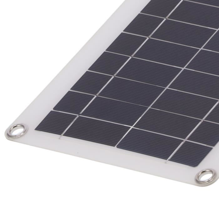 Panneau Solaire 5W 12V Polycristallin - Port DC 5521, Câble 3m, Pour Lampes Jardin, Caméras - 3