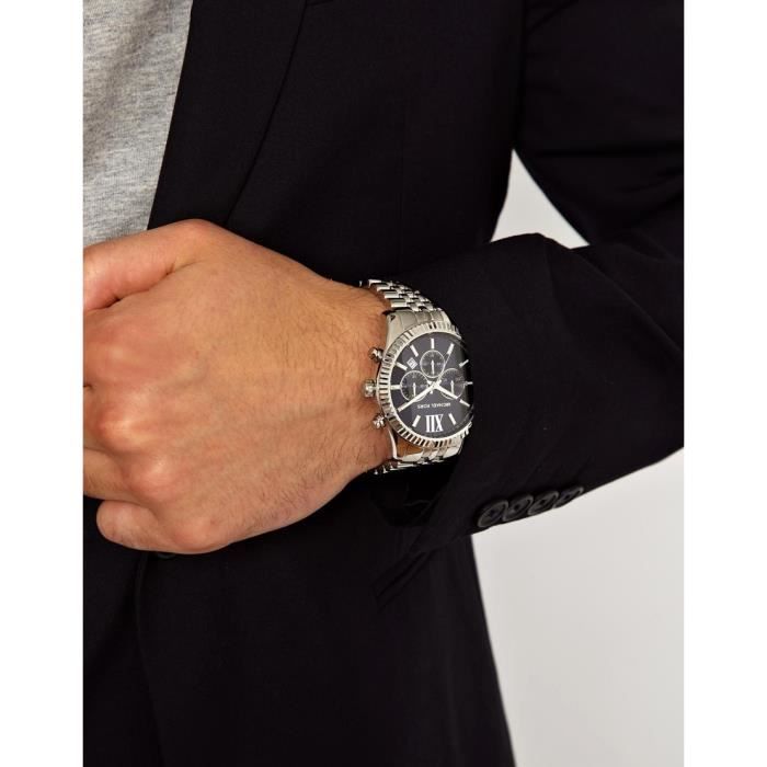 Michael Kors Montre D Homme MK8280 Cadran Bleu Chr Argente Bleu Achat vente montre Homme Adulte Acier Cdiscount