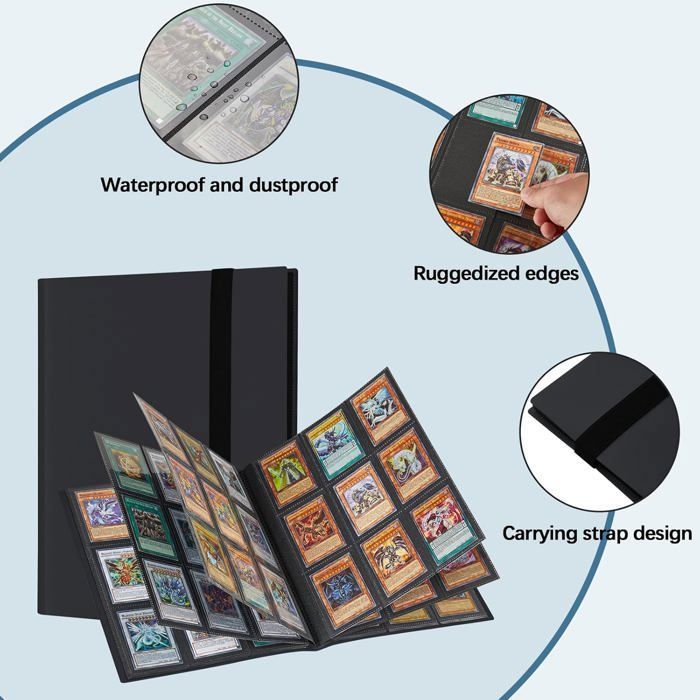 Classeur pour 360 cartes à collectionner - Rangement latéral