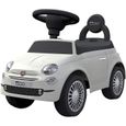 Porteur FIAT 500 ® - trotteur voiture avec klaxon 6 musiques coffre - idee cadeau bébé enfant noel marcheur jouet-0