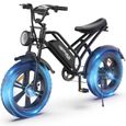 Vélo électrique Happyrun G50 - Pneus 20 pouces - Moteur 1500W - Batterie 48V/18AH - Noir-0