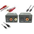 Convertisseur Numérique-Analogique Audio Adaptateur avec Câble Audio Optique | DAC Toslink Coaxial Optique vers RCA L/R Audio St-0