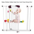 Barrière de sécurité enfant Bébé 80 à  91 cm | Barrière de Sécurité pour Escaliers, Portes, Couloir - BOH -ZOO-0