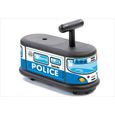 Porteur bébé voiture de police - ITALTRIKE - 4 roues - Noir - Plastique résistant-0