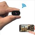 Mini caméra espion WiFi T&T - Enregistreur vidéo de surveillance à distance - Noir - 1080p - Microsd (TF) - CMOS-0