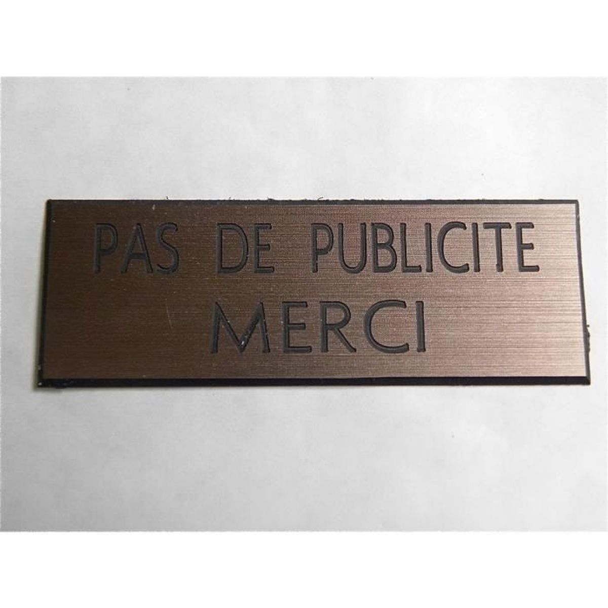 Plaque Adhésive Stop Pub - 60x25 Mm - Signalétique.Biz (Fabriquée En France)
