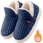 U7 Chaussons Hiver, Chausson Chaud Homme Femme, Antidérapantes et Confortables en Peluche forme pantoufles d'hiver pelucheuses maison