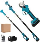 PRUMYA Sécateur Électrique Télescopique 40MM avec 2.8 Mètres Perche Secateur Electrique Sans Fil avec 1 x 5.0Ah Batterie 15000mAh, 1000W