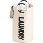 EINEMGELD 90L Paniers à linge, Pliable Sac à linge, Pliage Grande Capacité Corbeilles à linge (Beige)