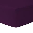 HOMEROKK Drap Housse 180 x 200 cm - PRUNE 100 % coton 57 fils / cm