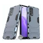 HTDMOBILES Coque rigide anti choc pour Oppo Find X3 Lite / Realme GT Master Edition + film ecran - BLEU FONCE