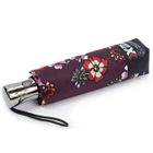 Isotoner Parapluie x-tra solide anti-retournement, ultra déperlant, ouverture/fermeture automatique fleurs pensées femme