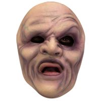 Masque de créature déformée adulte en latex - Halloween - Beige